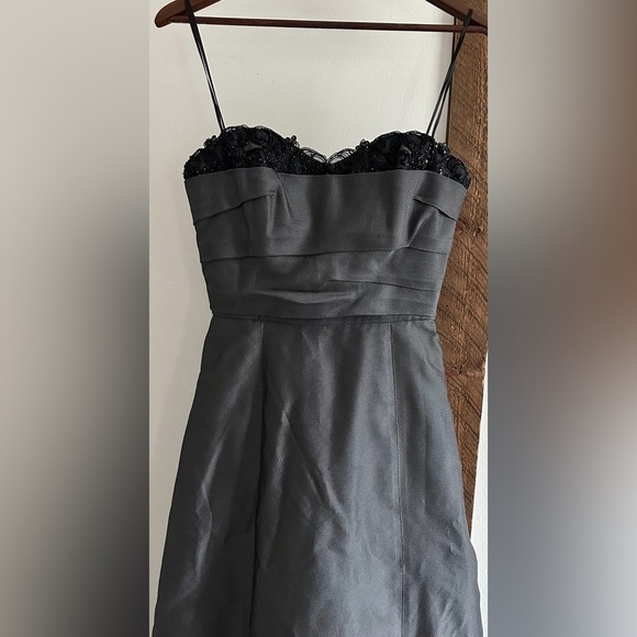 VTG 90s Azul by LianCarlo Women’s Maxi Gown Formal Dress Size 8 Gray Black - Picture 2 of 16